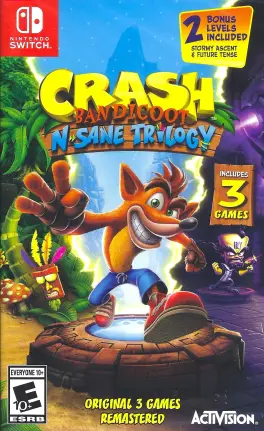 Capa de Crash Bandicoot N. Sane Trilogy (Switch)