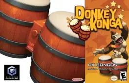 Capa de Donkey Konga w/ Bongo (GameCube)
