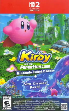 Capa de Kirby and the Forgotten Land + Star-Crossed World (Switch 2)