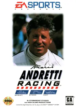 Capa de Mario Andretti Racing (Mega Drive)