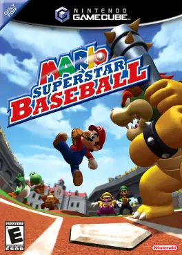 Capa de Mario Superstar Baseball (GameCube)