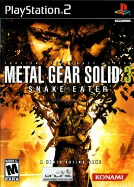Capa de Metal Gear Solid 3 : Snake Eater (PS2)