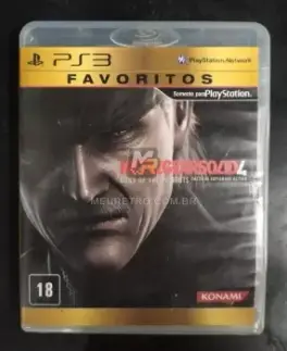 Capa de Metal Gear Solid 4: Guns of the Patriots (PS3)