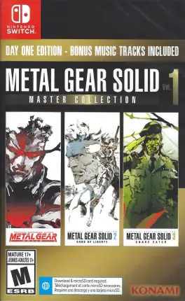 Capa de Metal Gear Solid: Master Collection Vol. 1 (Switch)