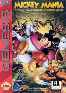 Capa de Mickey Mania (Mega Drive)
