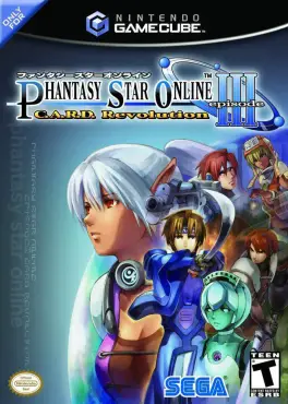 Capa de Phantasy Star Online Episode III: C.A.R.D. Revolution (GameCube)