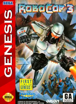 Capa de RoboCop 3 (Mega Drive)