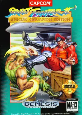 Capa de Street Fighter II': Special Champion Edition (Mega Drive)