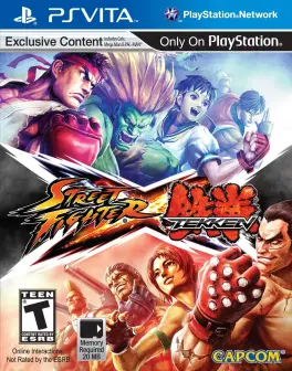 Capa de Street Fighter X Tekken (PS Vita)