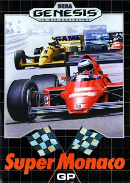 Capa de Super Monaco GP (Mega Drive)