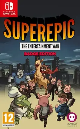 Capa de SuperEpic: The Entertainment War [Badge Edition] (Switch)