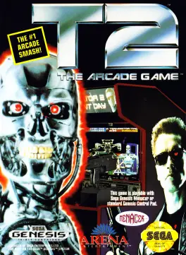 Capa de T2: The Arcade Game (Mega Drive)
