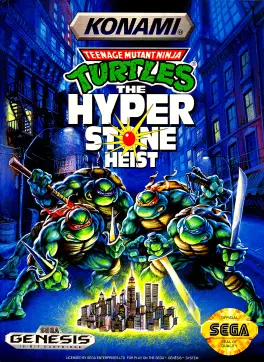 Capa de Teenage Mutant Ninja Turtles: The Hyperstone Heist (Mega Drive)