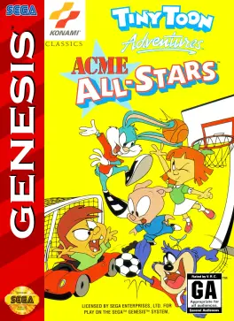 Capa de Tiny Toon Adventures: ACME All-Stars (Mega Drive)