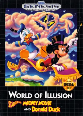Capa de World of Illusion Starring Mickey Mouse and Donald Duck (Mega Drive)