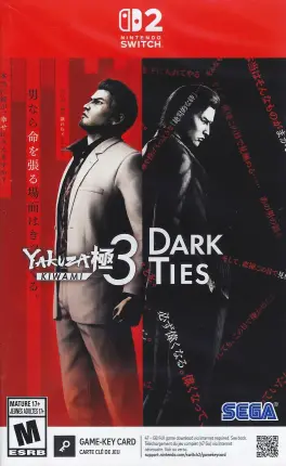 Capa de Yakuza Kiwami 3 & Dark Ties [Key Card] (Switch 2)